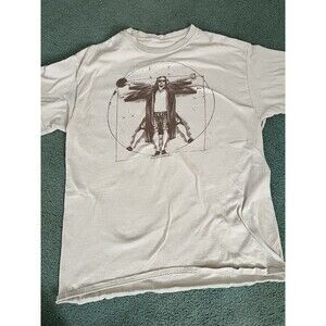 The Big Lebowski Men's T-Shirt - Size L - Vetruvian Man - Tan